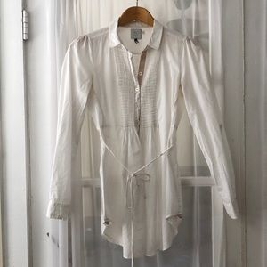 Anthropologie long sleeve collared blouse.